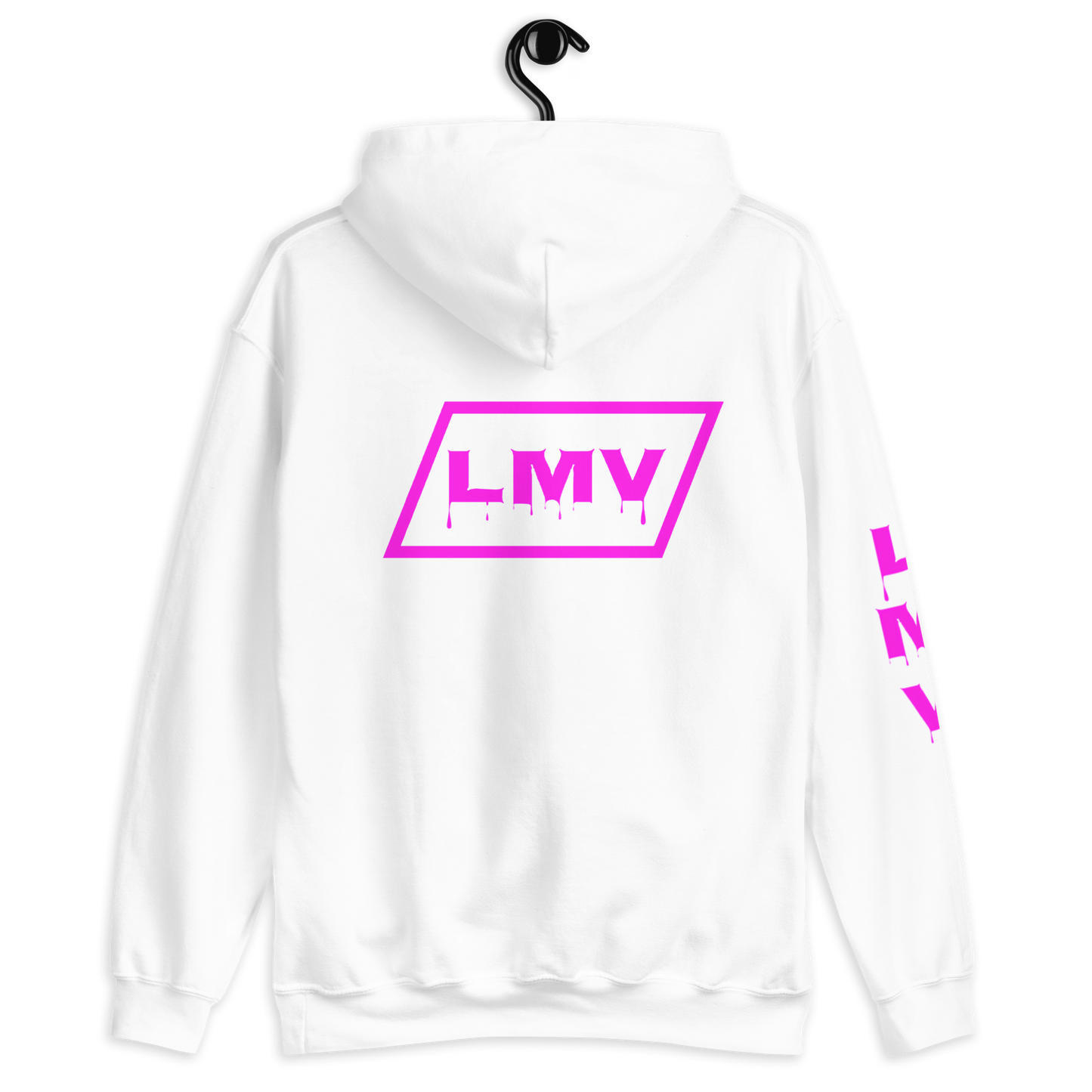 Los meets vacíos pink hoodie